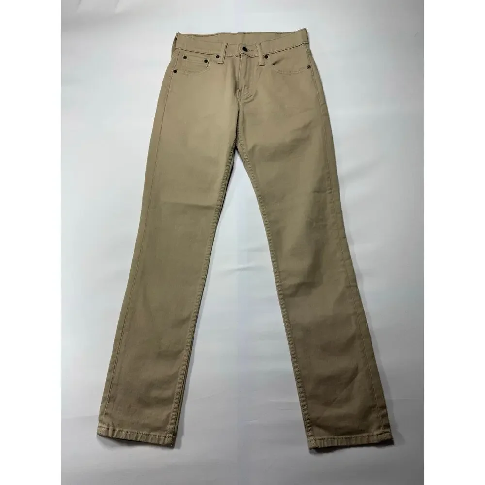 Levi's 511 Men's Slim Fit Straight Leg Tan Denim Jeans‎ - Size 28x31.5*